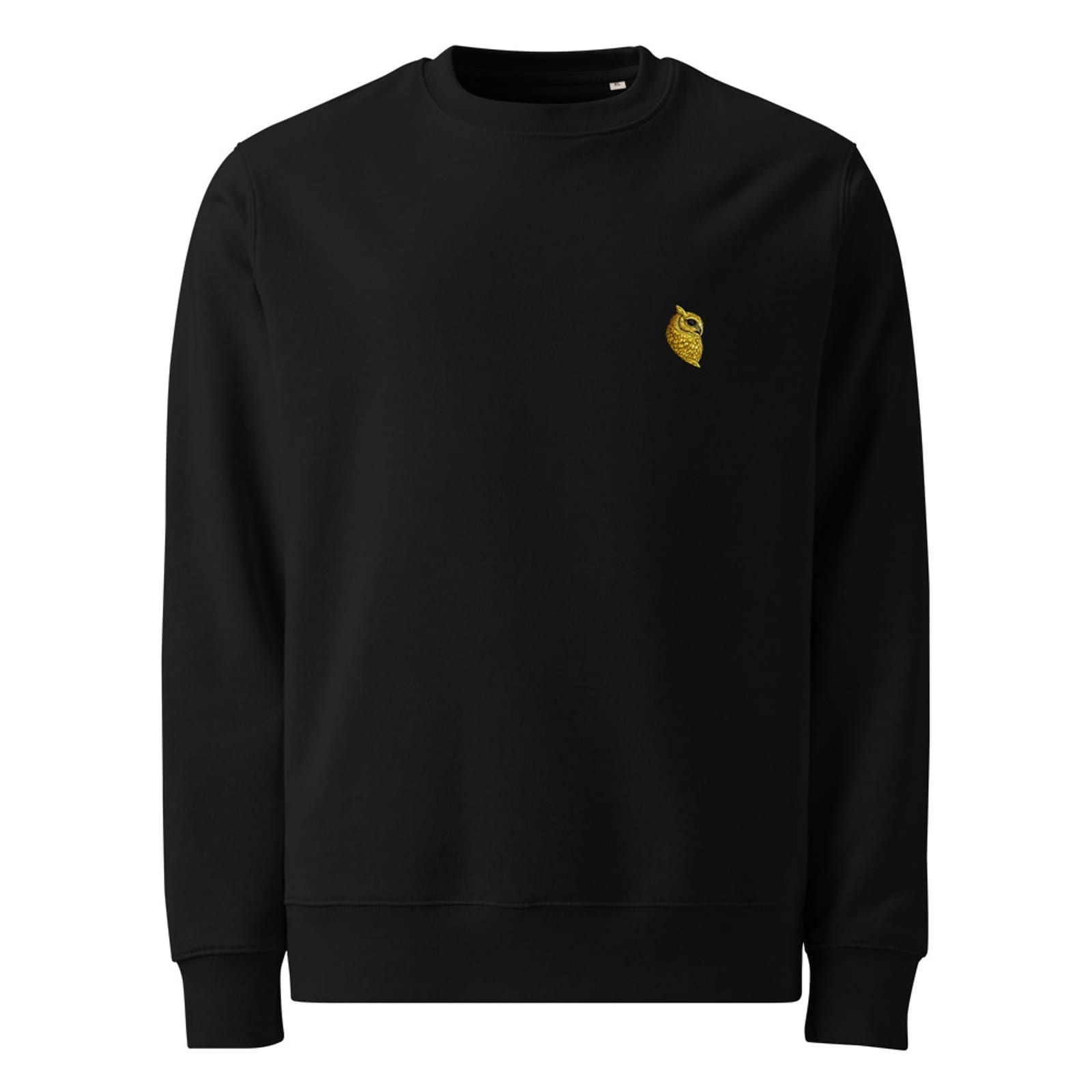 GOOSEBUMP owl crewneck in black